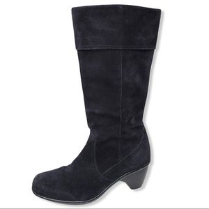 Dansko black suede Risa cuff boot size 39